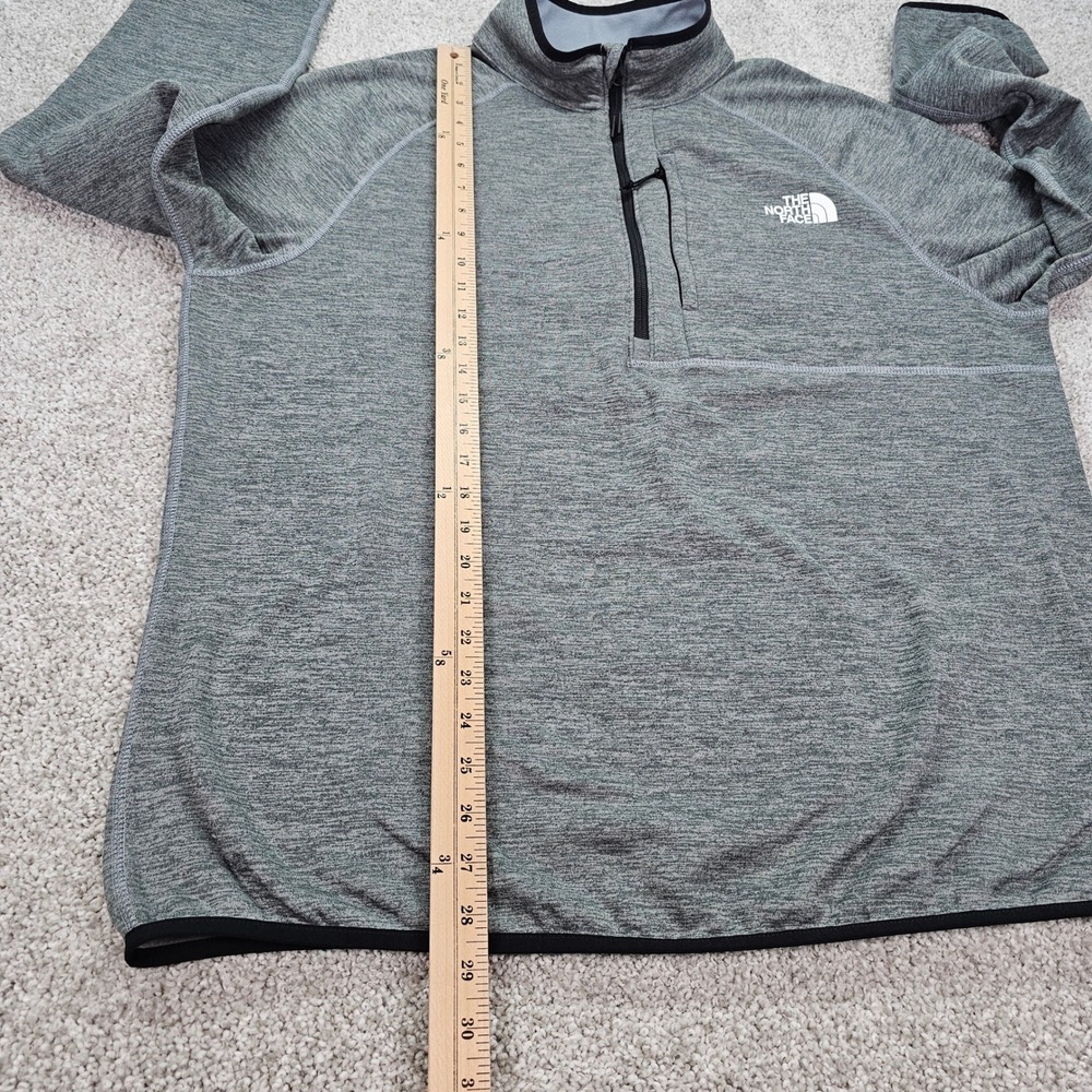 The North Face Canyonlands Mens XL Pullover Half Zip Gray Fleece Jacket Top - Picture 6 of 6